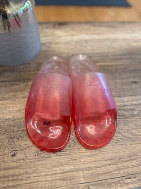 Coach Ulyssa Slides size 10 women pink jelly